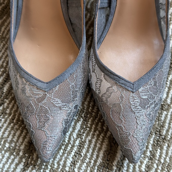 Gray Lace Pump Stiletto Heels by Banana Republic - 9 - Picture 15 of 15